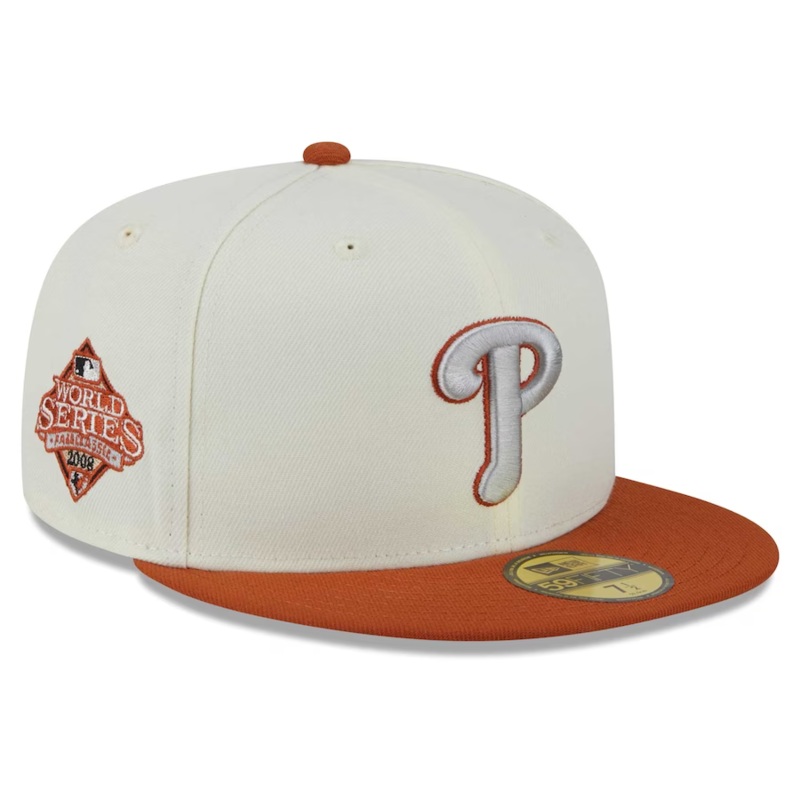 New Era Philadelphia Phillies Cream/Rust Orange 2023 59FIFTY Fitted Hat