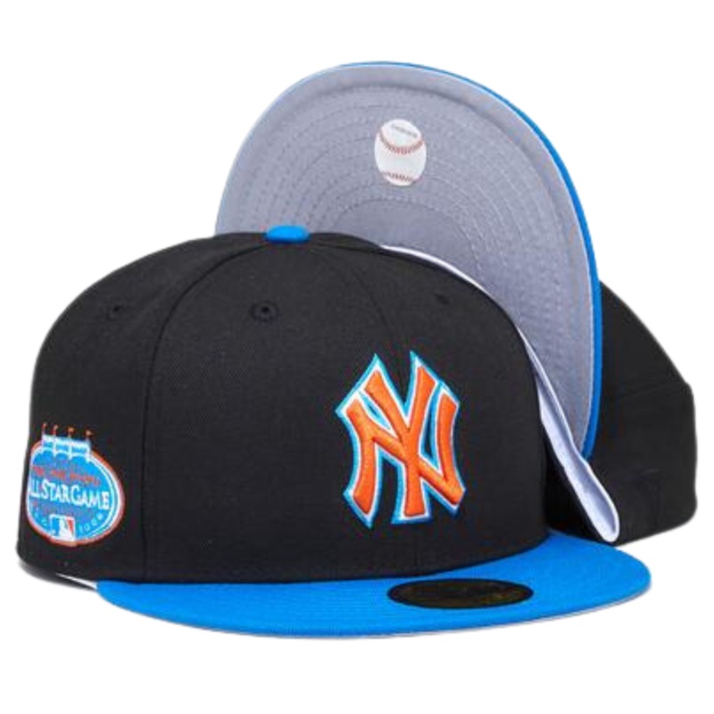 New Era x Eblens New York Yankees Black/Bright Blue/Orange 2023 59FIFTY Fitted Hat