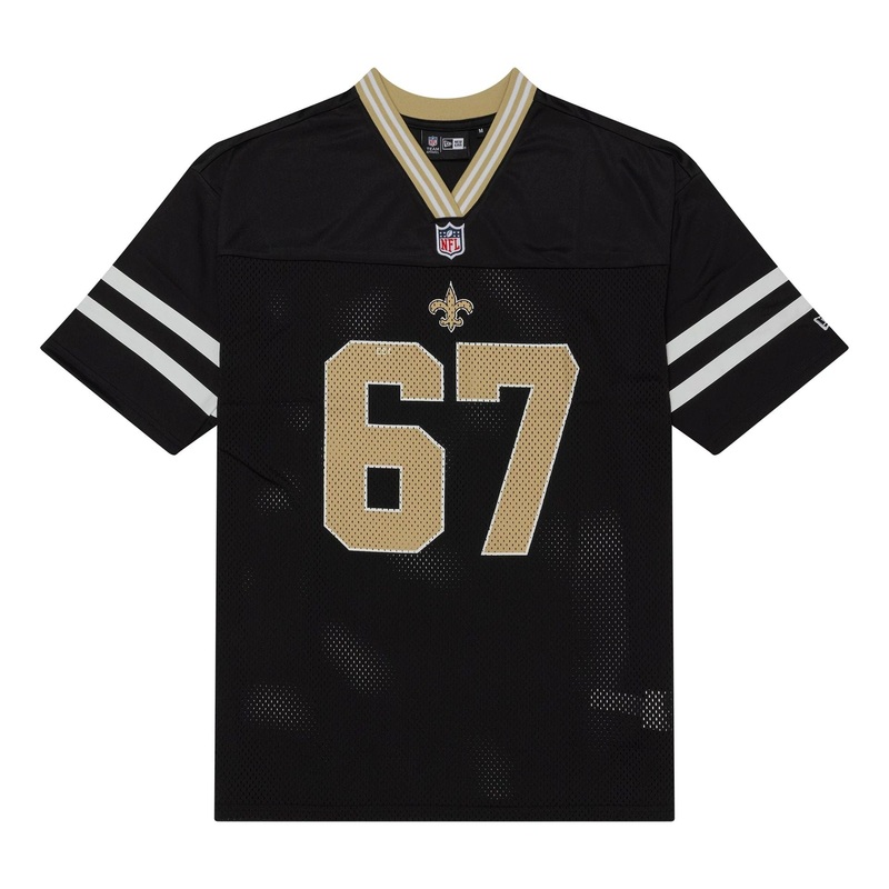 New Orleans Saints NFL Mesh Black Mesh Jersey XS