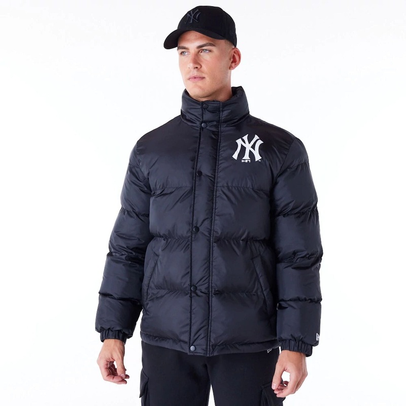 New York Yankees MLB Black Nylon Puffer Jacket XS
