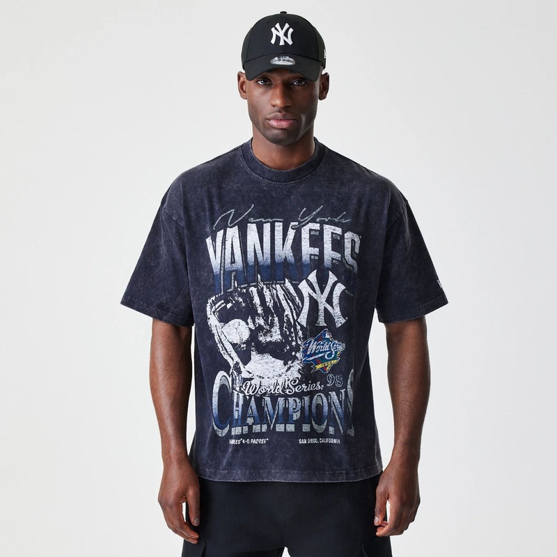 New York Yankees Sport Classic Black T-Shirt S