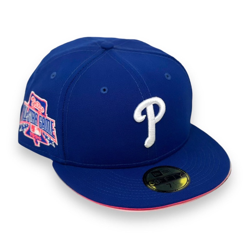 PHILADELPHIA PHILLIES (ROYAL) (1996 ALLSTARGAME) NEW ERA 59FIFTY FITTED (NEON PINK UNDER VISOR) 67/8