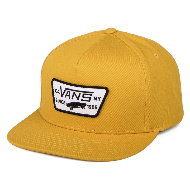 Vans Hats Full Patch Snapback Cap – Mustard Adjustable
