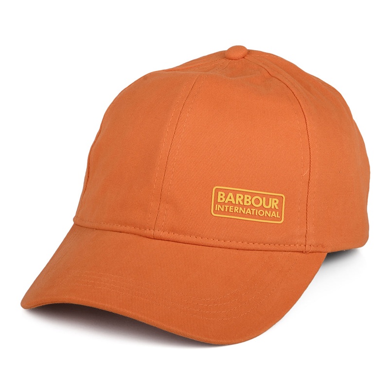 Barbour International Norton Drill Baseball Cap – Orange Adjustable