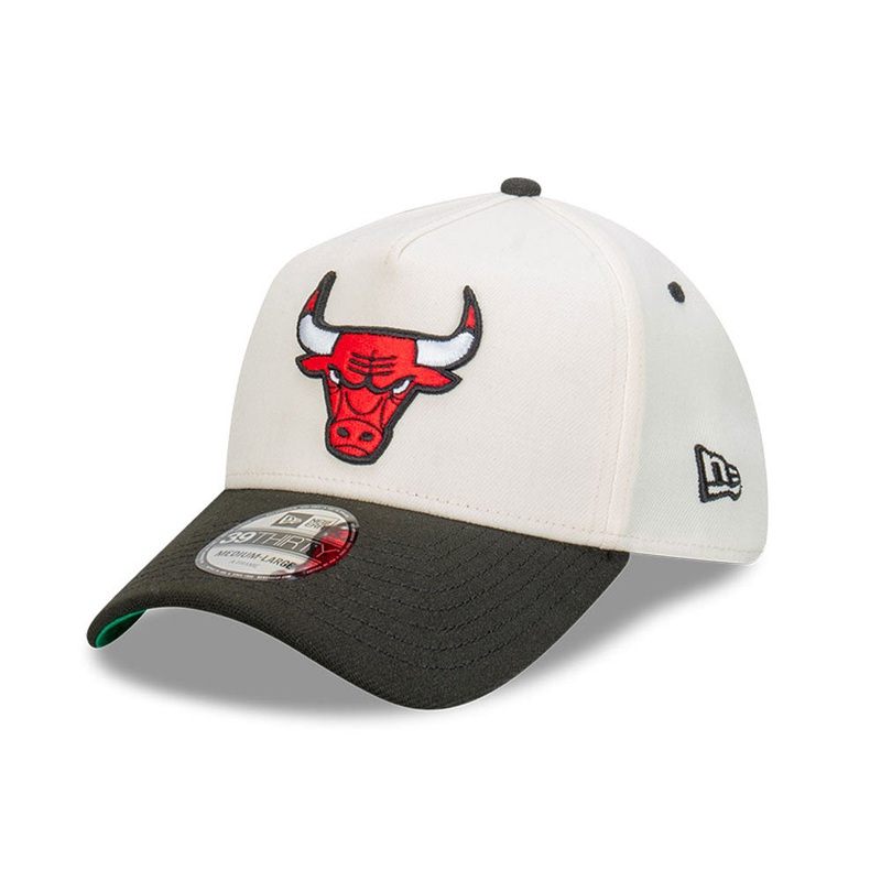 Chicago Bulls 39THIRTY A-Frame Apac Exclusive White/Black Cap S-M