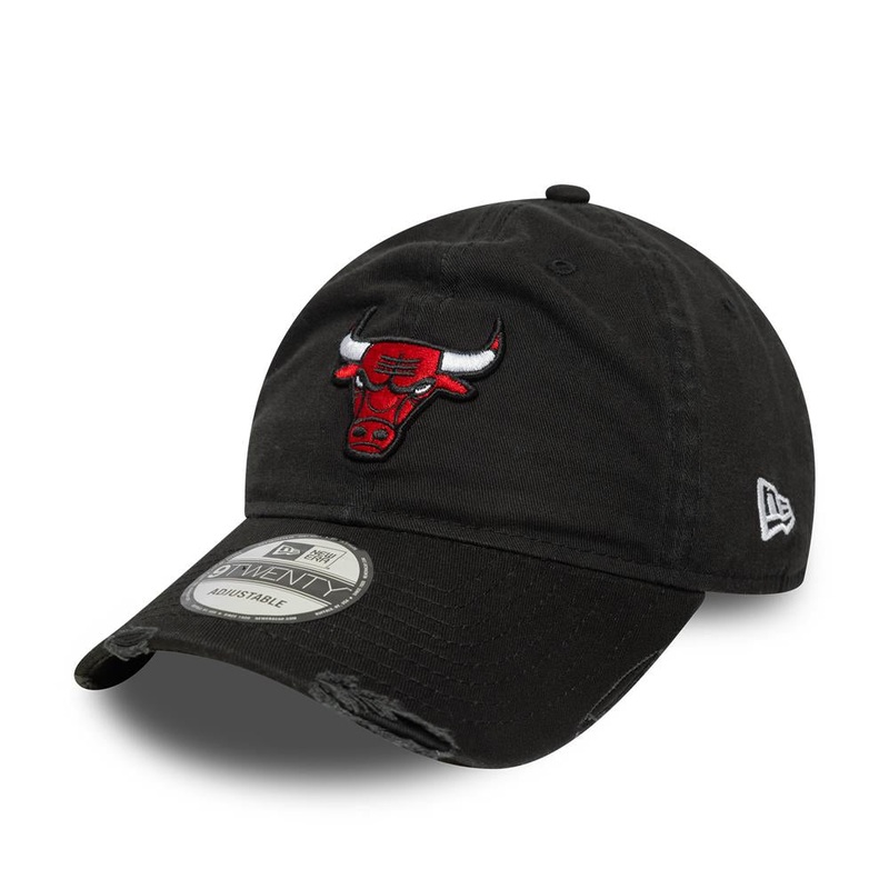 Chicago Bulls 9TWENTY NBA Wash Distress Black Cap One Size