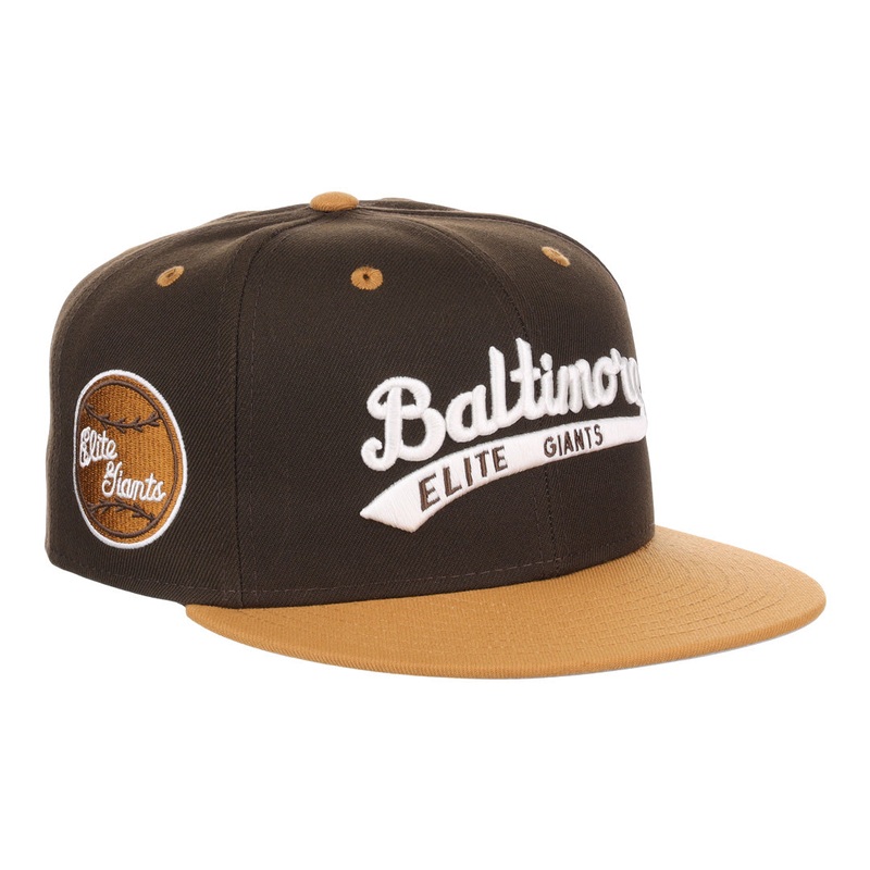 Ebbets Baltimore Elite Giants NLB Sandbag Fitted Hat