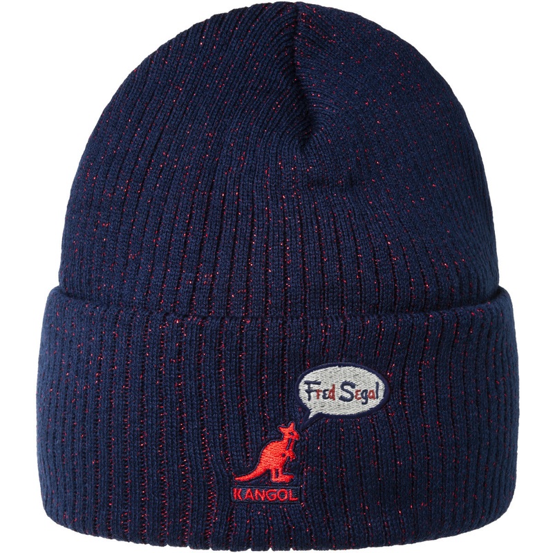 FS HIDDEN BEANIE (Navy Red) One Size