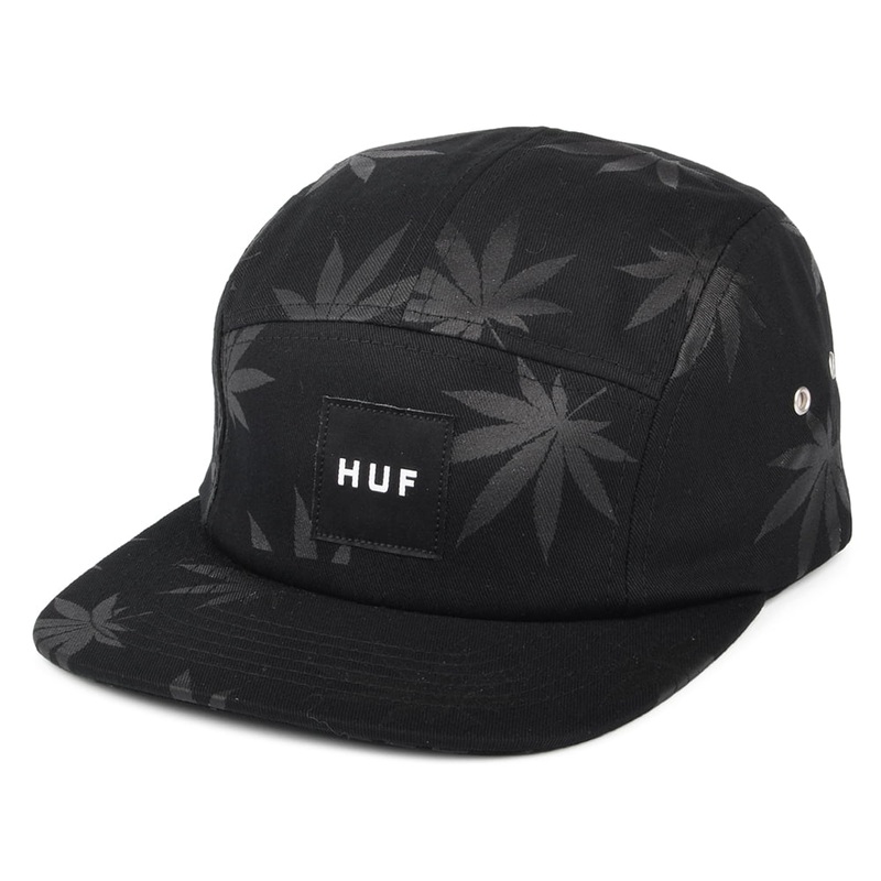 HUF Plantlife 5 Panel Cap – Black Adjustable