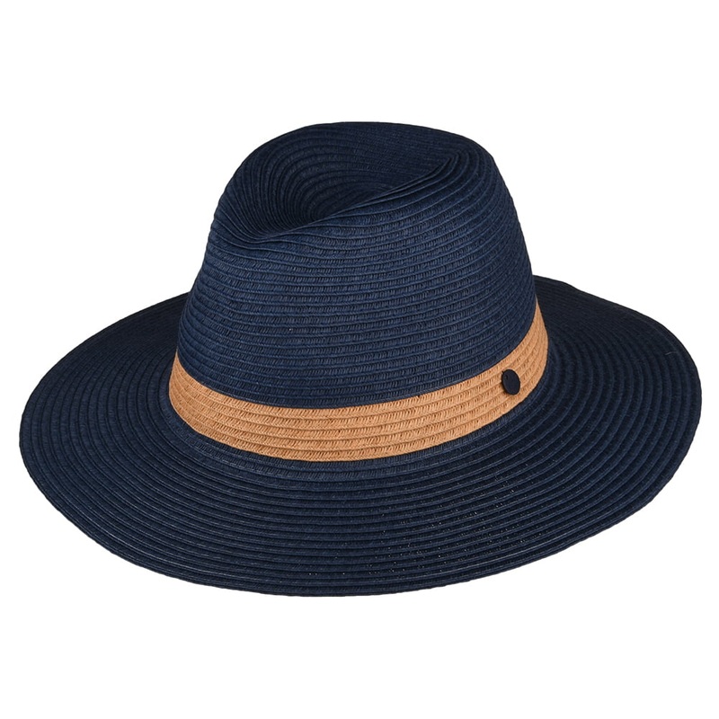 Joules Hats Dora Summer Fedora Hat – Navy Blue 1-Size