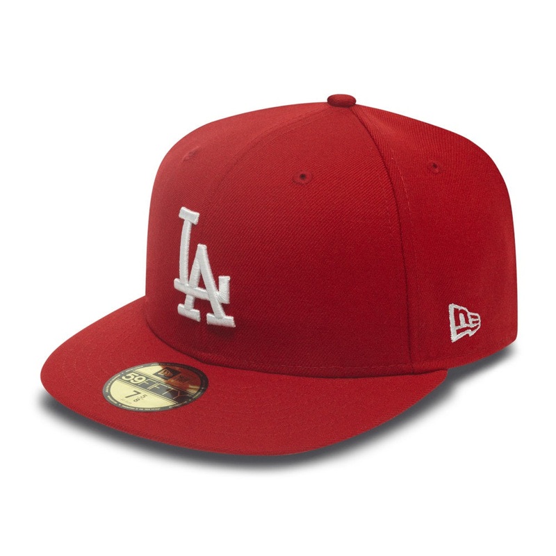 Los Angeles Dodgers 59FIFTY MLB Basic Scarlet/White Cap 6-7/8