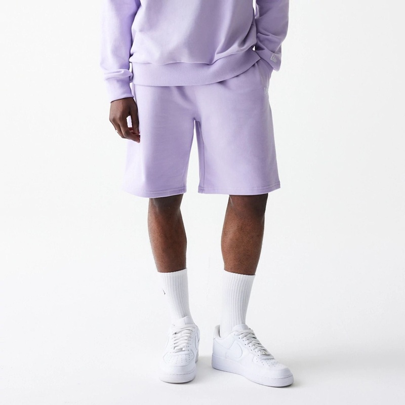 New Era Essential Pastel Purple Oversized Shorts XS