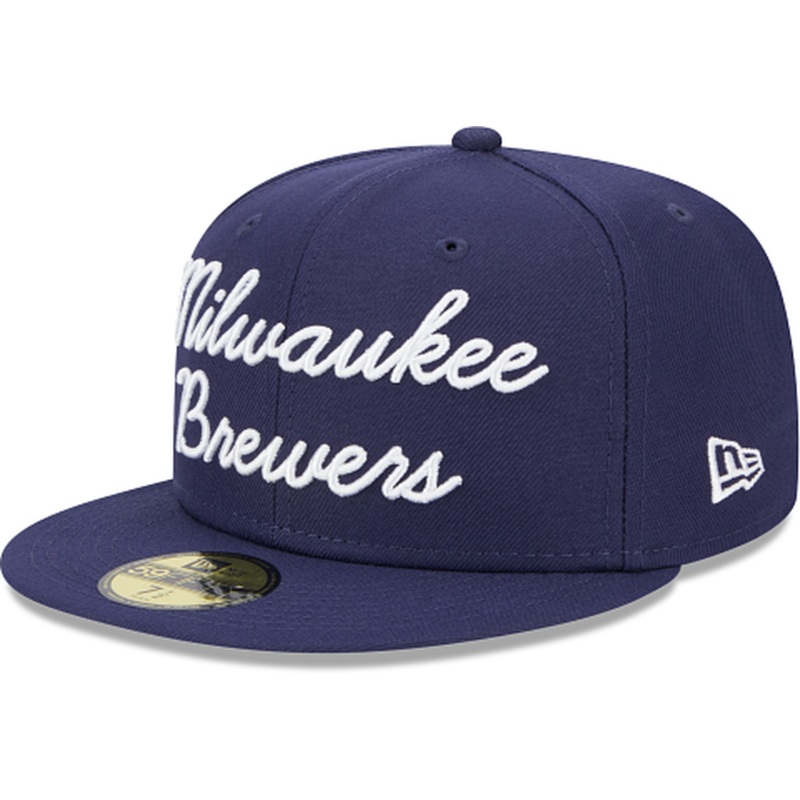 New Era Milwaukee Brewers Fairway Script 2023 59FIFTY Fitted Hat
