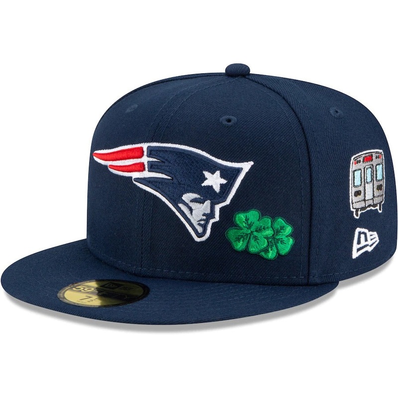New Era Navy New England Patriots City Transit 59FIFTY Fitted Hat