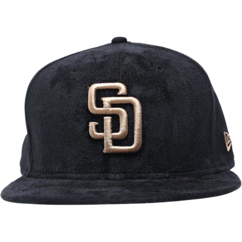 New Era San Diego Padres Black Suede & Tan 59FIFTY Fitted Hat