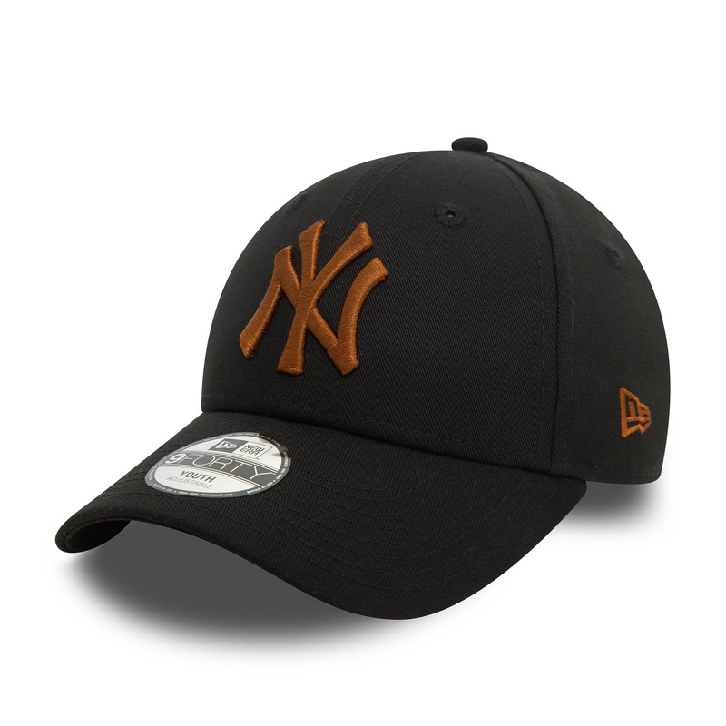 New York Yankees 9FORTY Kids League Essential Black Cap NE-CHILD