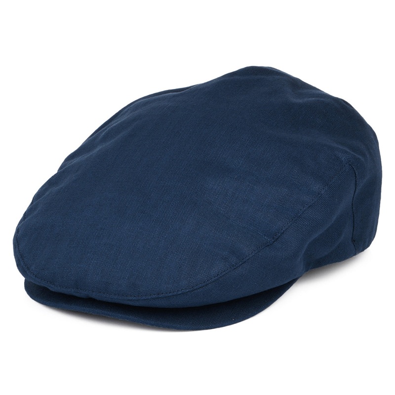 Brixton Hats Hooligan X Hemp Flat Cap – Ink Blue Small-56cm