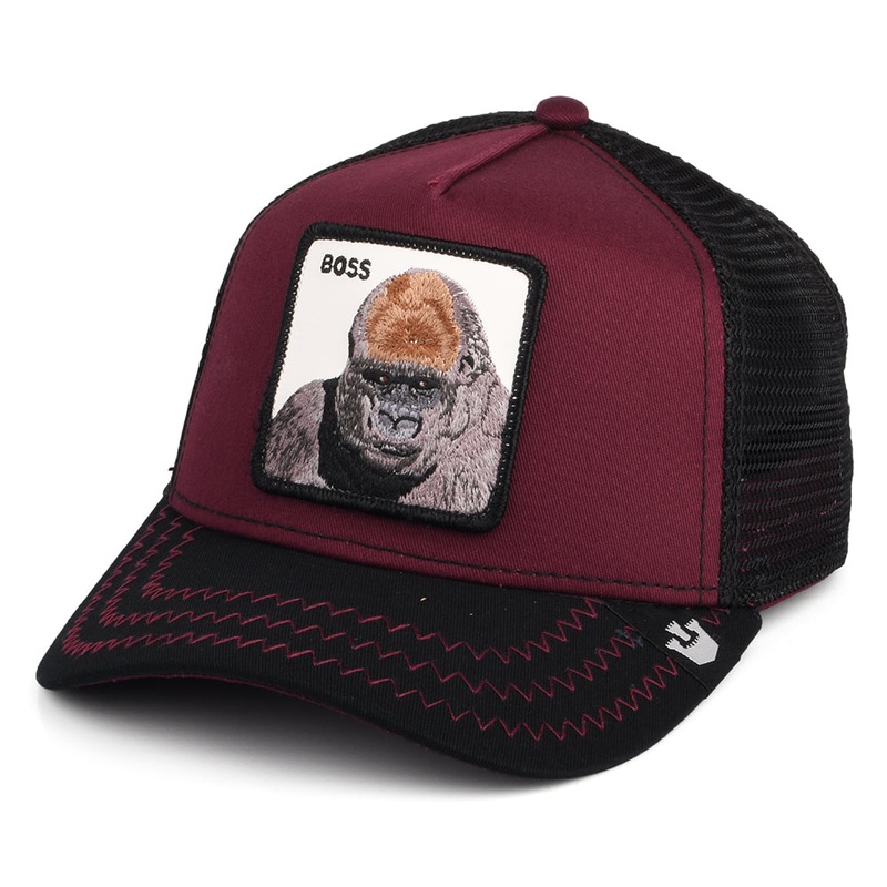 Goorin Bros. Boss Trucker Cap – Wine Adjustable