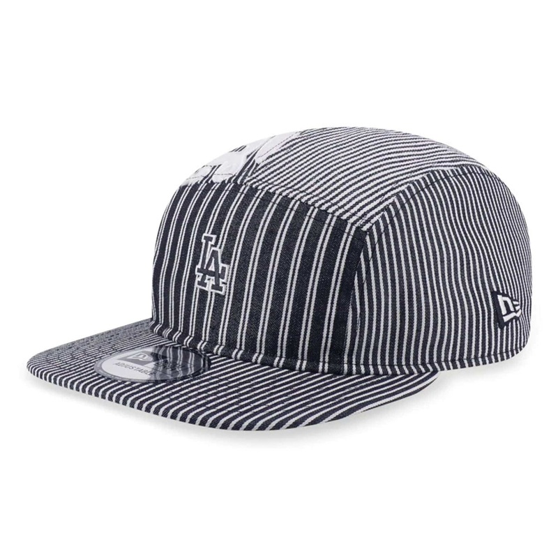 LA Dodgers MLB Patchwork Grey Camper Adjustable Cap OSFM