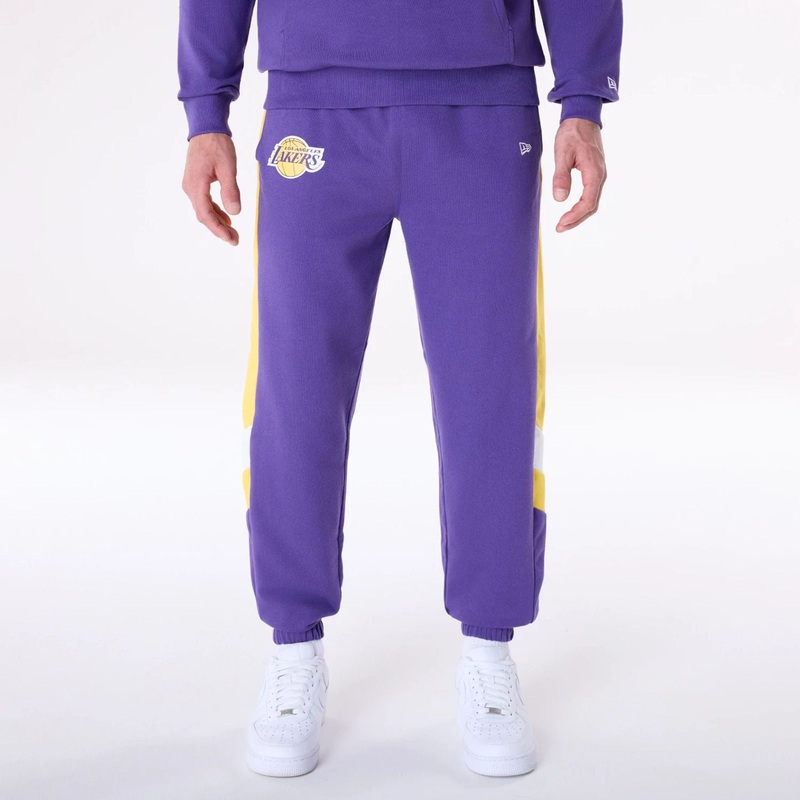 LA Lakers NBA Panel Purple Fleece Joggers XS