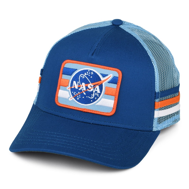 NASA Tri-Colour Trucker Cap – Blue Adjustable