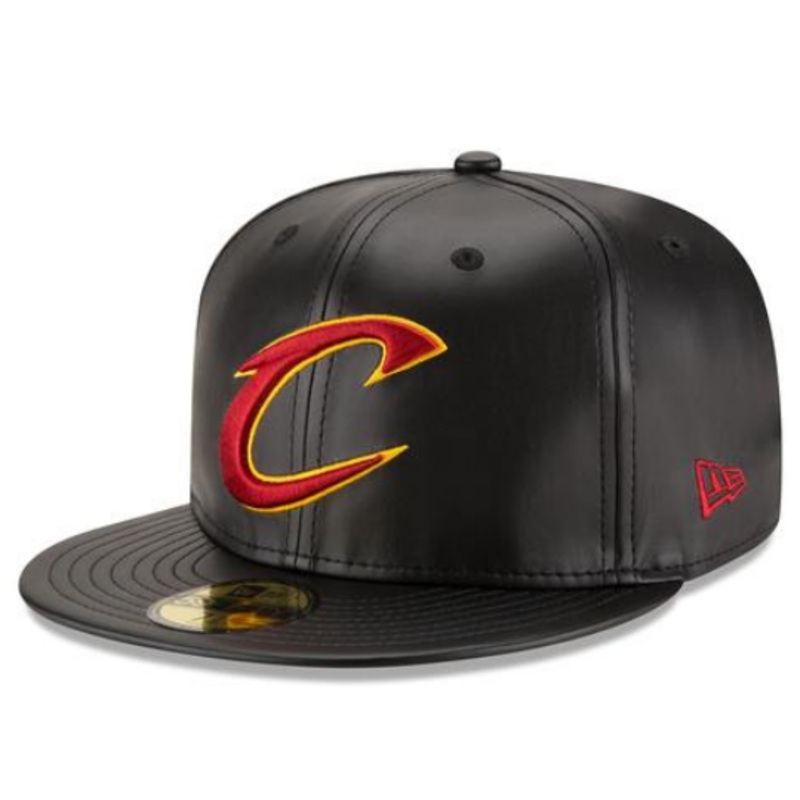 New Era Cleveland Cavaliers Leather 59FIFTY Fitted Hat