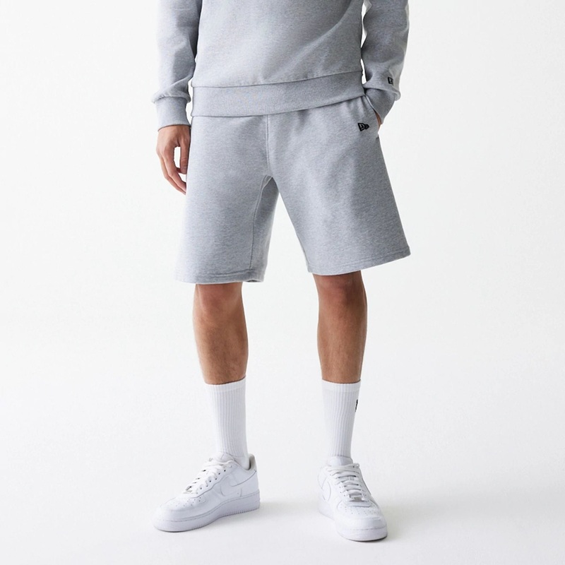 New Era Essential Grey Oversized Shorts XS