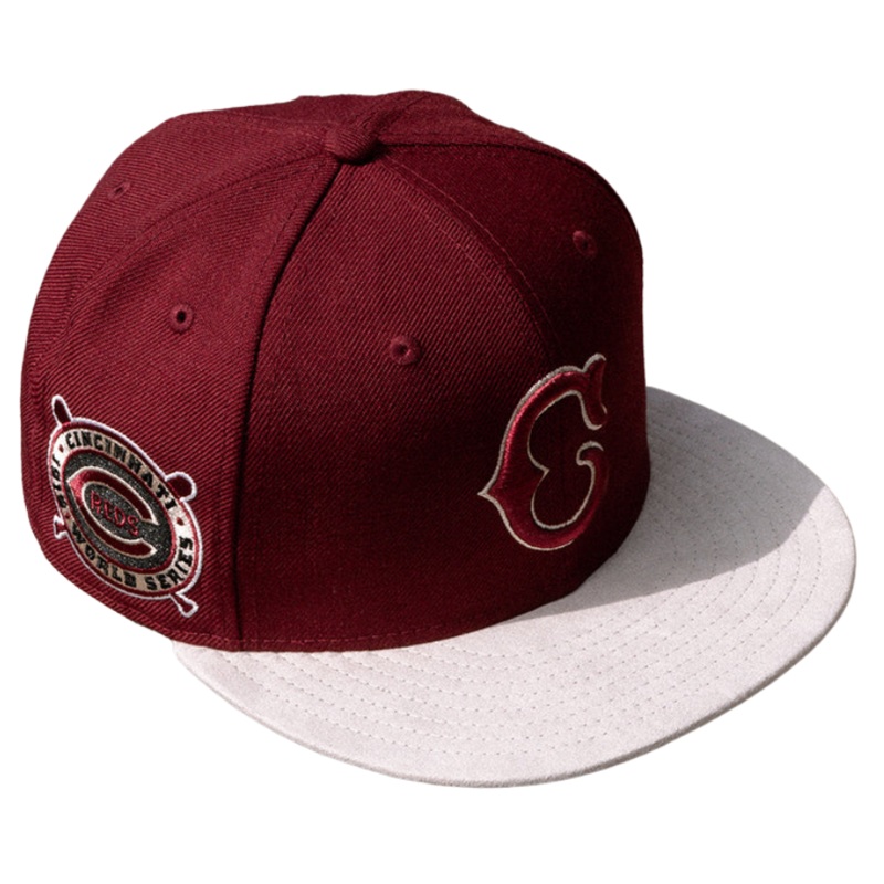 New Era x FAM Cincinnati Reds 1919 World Series Suede 59FIFTY Fitted Cap