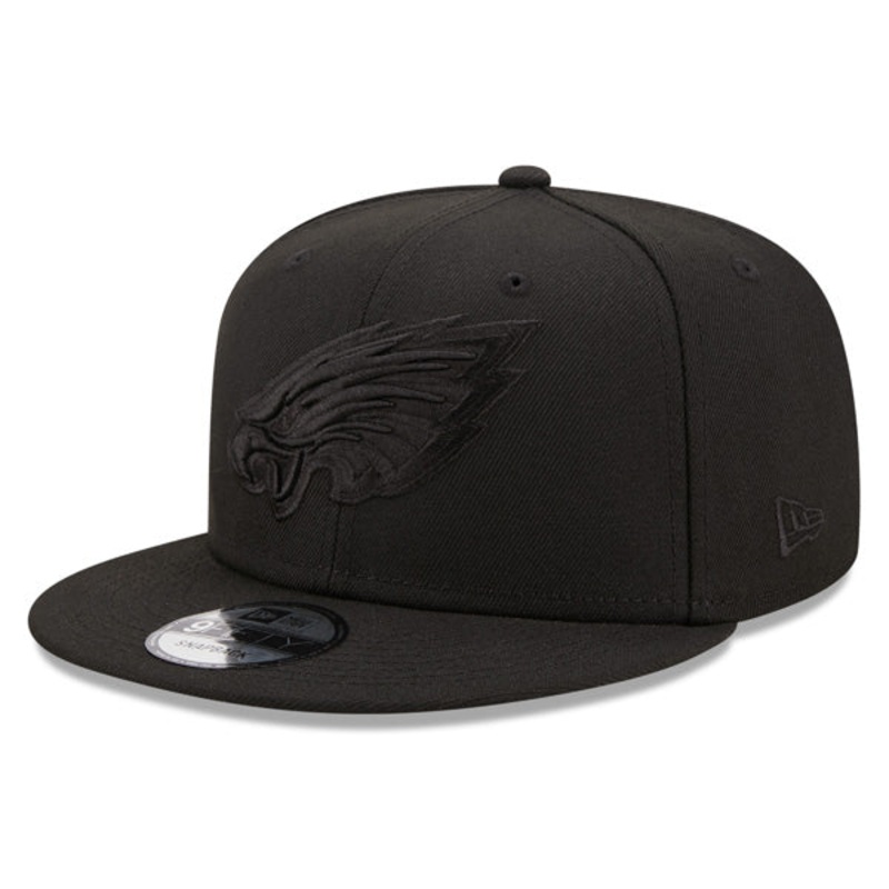 Philadelphia Eagles New Era BLACK OUT 9Fifty Snapback NFL Hat – Black