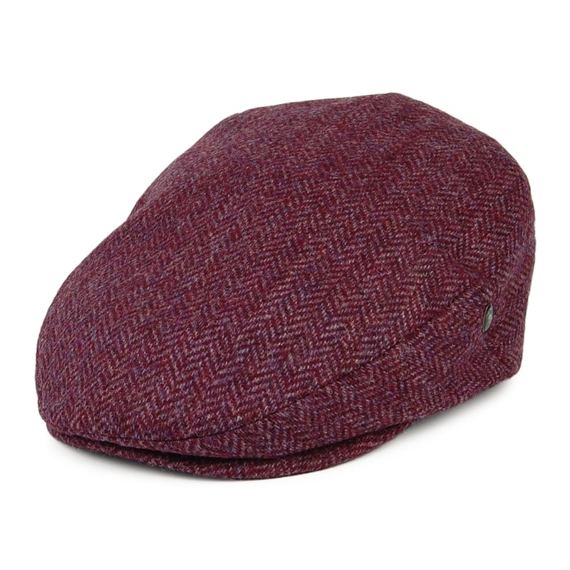 City Sport Moons Herringbone Flat Cap – Purple 55