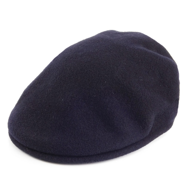 Kangol 504 Wool Flat Cap – Navy Blue S