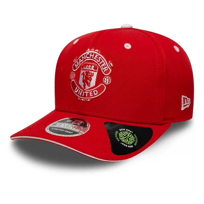 Manchester United FC Recycled Red 9SEVENTY Stretch Snap Adjustable Cap OSFM