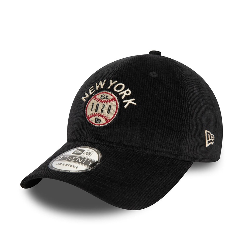 New Era 9TWENTY Cord Black Cap One Size