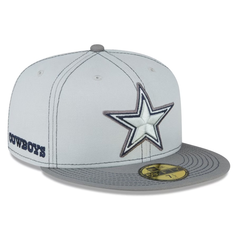 New Era Dallas Cowboys Gray Color Pop 2023 59FIFTY Fitted Hat