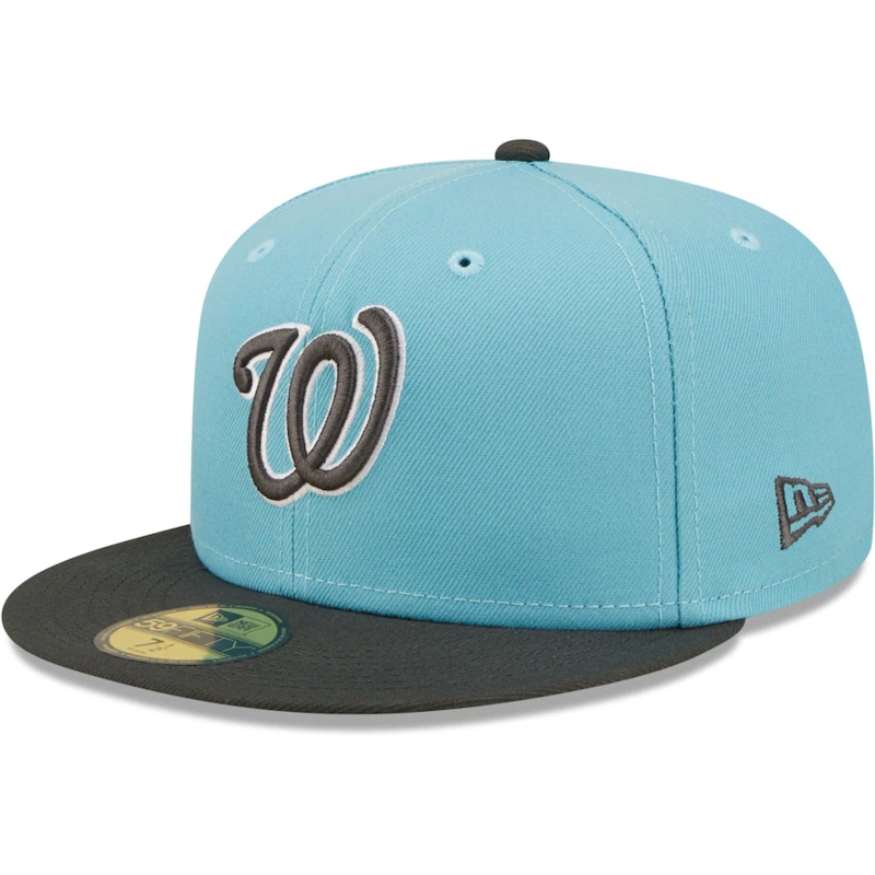 New Era Washington Nationals Light Blue/Charcoal Two-Tone Color Pack 59FIFTY Fitted Hat