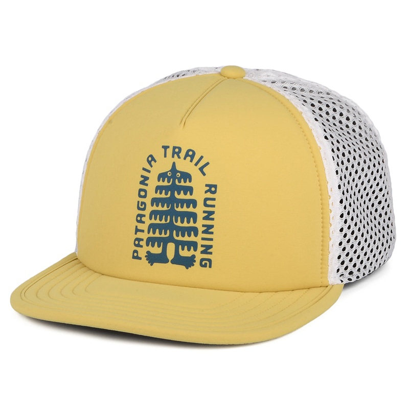 Patagonia Hats Tree Trotter Duckbill Recycled Trucker Cap – Yellow Adjustable