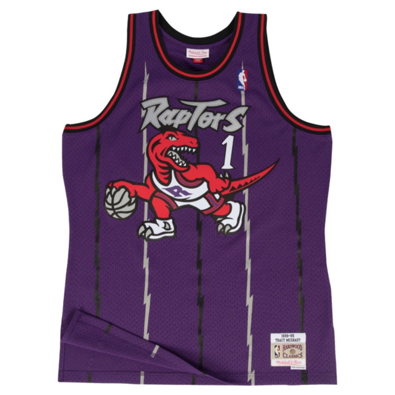 Toronto Raptors #1 Tracy McGrady Mitchell and Ness Swingman Jersey s
