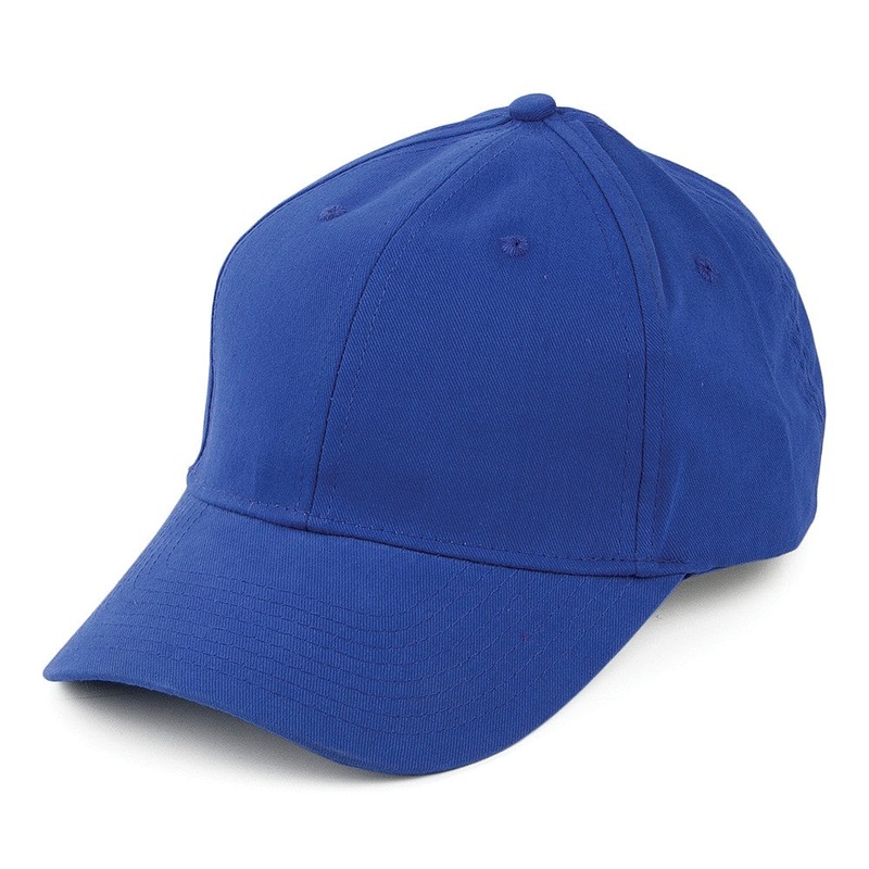 Brushed Cotton Baseball Cap – Royal Adjustable