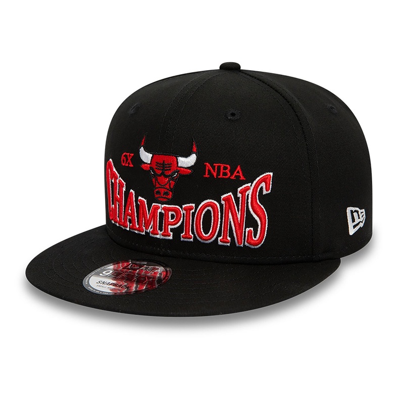Chicago Bulls 9FIFTY Champions Patch Black Cap S-M