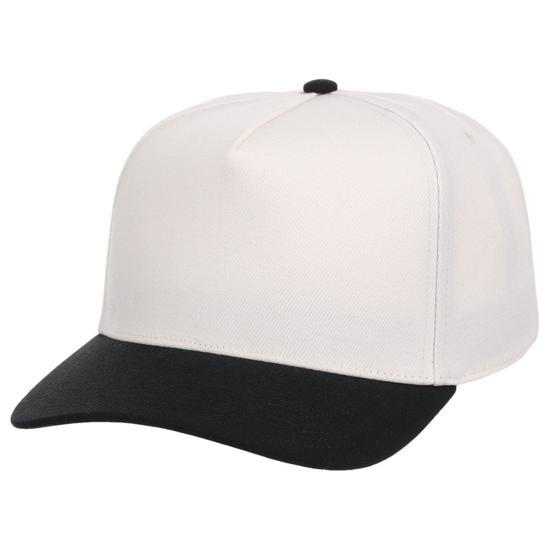 Crowns By Lids Hook Shot 2-Tone A-Frame Cap – Ivory/Black Adjustable