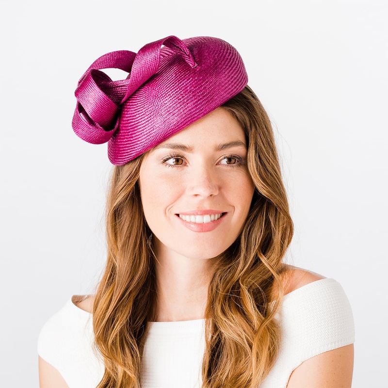 Failsworth Hats Genevieve Pillbox Hat – Berry 1-Size