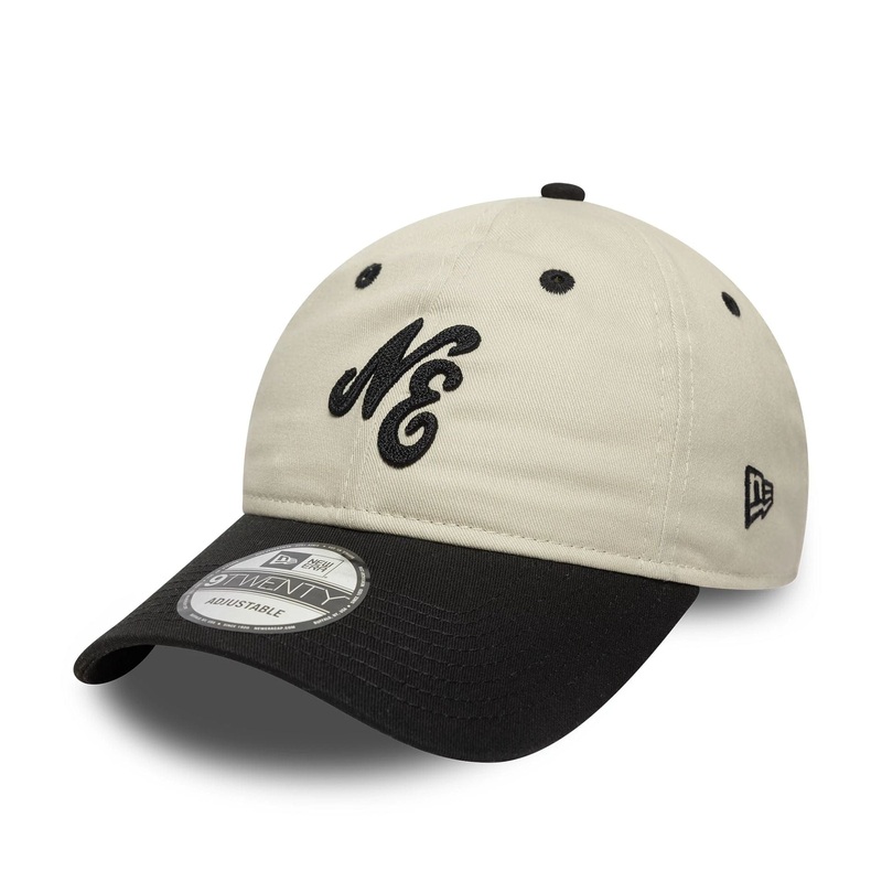 New Era Heritage Cream & Black 9TWENTY Adjustable Cap OSFM
