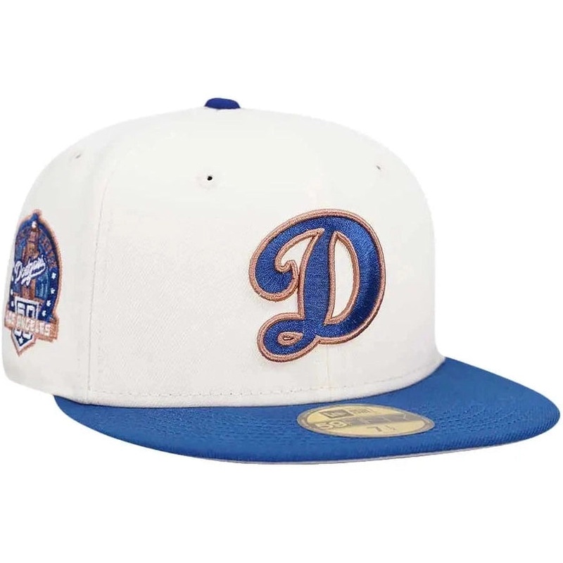 New Era Los Angeles Dodgers 60th Anniversary White/Blue 59FIFTY Fitted Hat