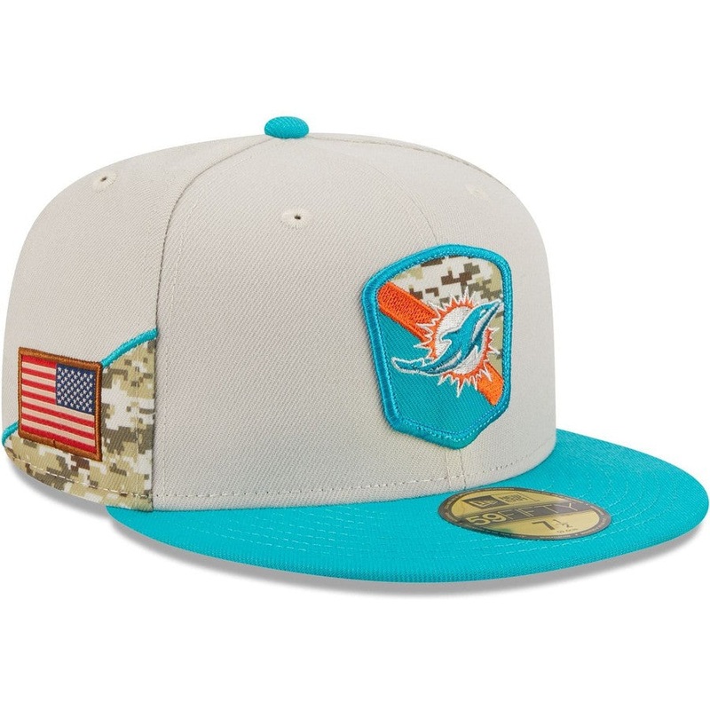 New Era Miami Dolphins 2023 Salute to Service 59FIFTY Fitted Hat