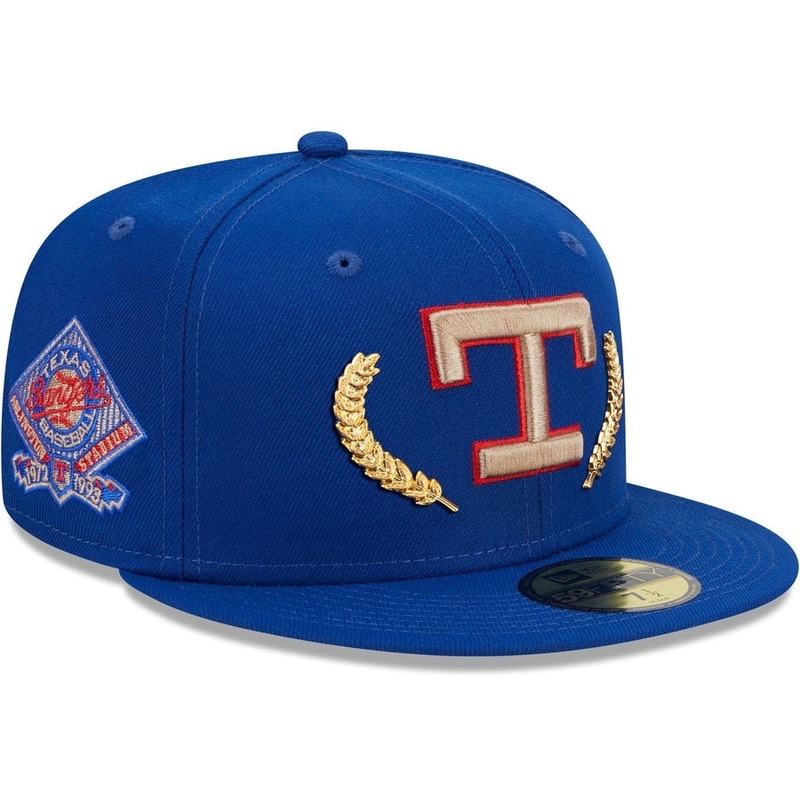 New Era Texas Rangers Gold Leaf 2023 59FIFTY Fitted Hat