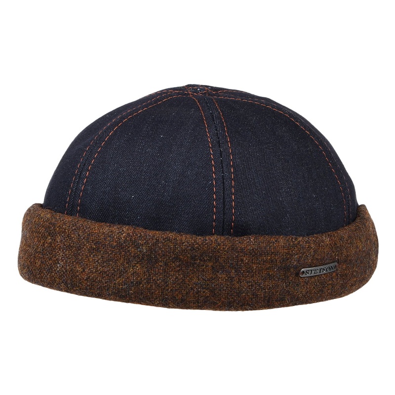 Stetson Hats Denim & Tweed Docker Beanie Hat – Denim M