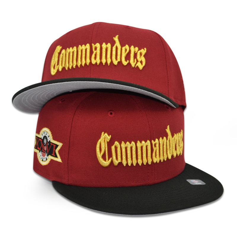 Washington Commanders “NEXT CHAPTER” Exclusive NFL New Era 59Fifty Fitted Hat -Burgundy/Black 6 7/8