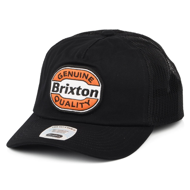 Brixton Hats Keaton NetPlus MP Trucker Cap – Black Adjustable