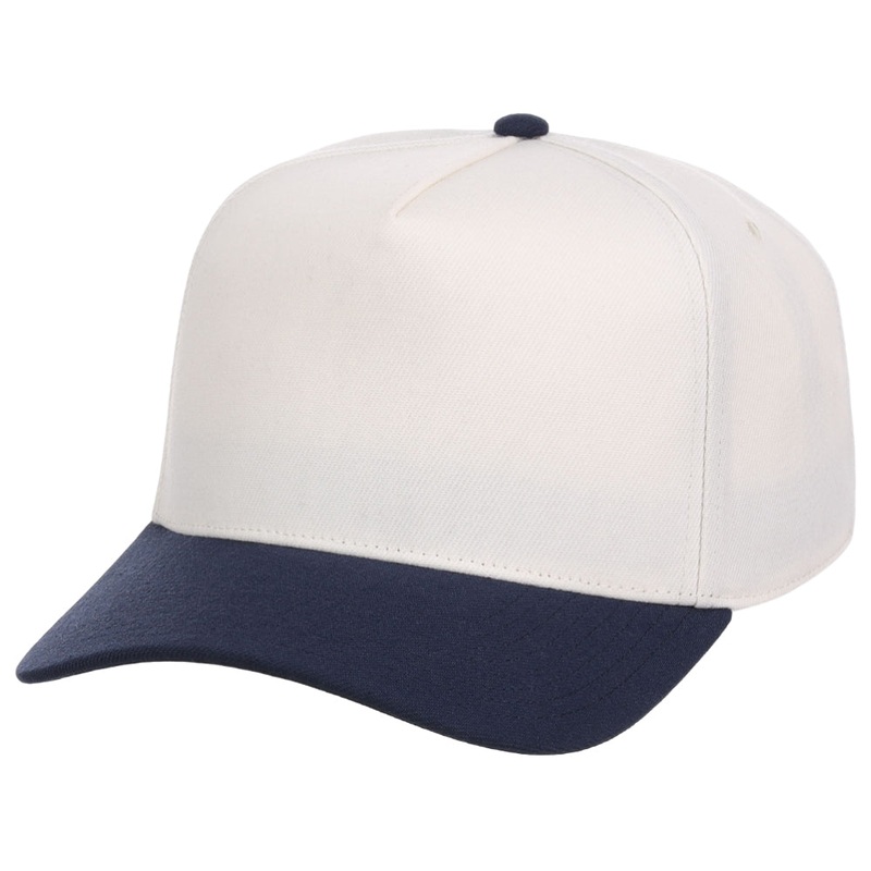Crowns By Lids Hook Shot 2-Tone A-Frame Cap – Ivory/Navy Adjustable