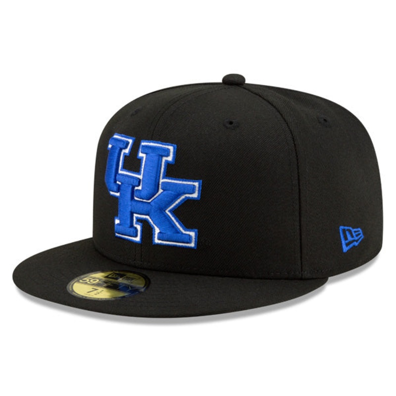 Kentucky Wildcats New Era CLASSIC 59FIFTY Fitted NCAA Hat – Royal/Black 6 7/8